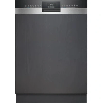 Imagen de Siemens SN53HS10TE iQ300 Lavavajillas inteligente parcialmente integrado, 60 cm de ancho, cesta para cubiertos, acero inoxidable, silenciosa con iQdrive, aquaStop, superior regulable en altura