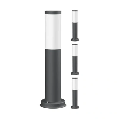 Imagen de ledscom.de 4 pzas. luz de camino/luz bolardo/luz jardín PORU para exteriores, IP44, 39 cm, antracita, 1x E27 máx. 40W