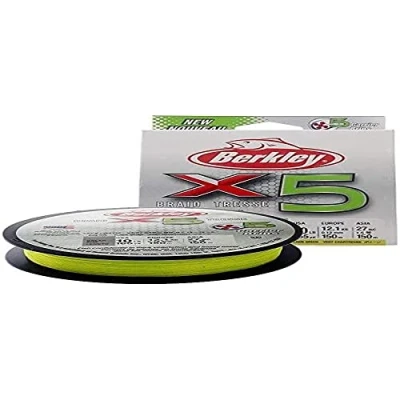 Imagen de Berkley X5 Líneas de Pesca, Unisex Adultos, Verde Fluro, 12.1kg 165yd 150m