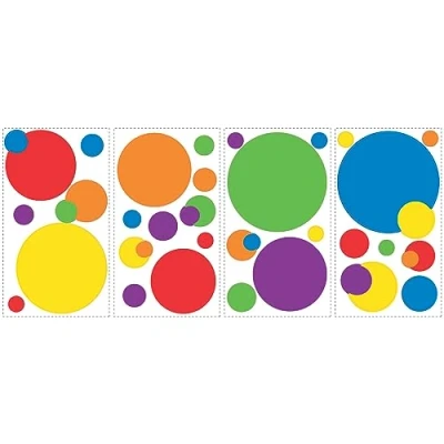 Imagen de RoomMates RMK1248SCS Pegatinas para Pared con diseño de círculos Colores