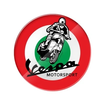 Imagen de XENITE For Piaggio Vespa Sprint GTS GTV LX PX 50 125 150 200 300 300ie 3D pegatina de bandera Italia (Color : rojo)