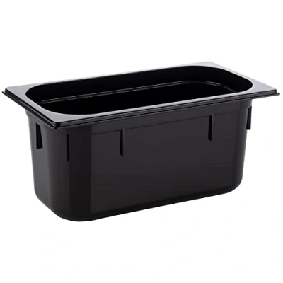 Imagen de APS 82070 GN 1/3 Depósito Gastronorm de policarbonato, dimensiones 325 x 176 mm/altura 150 mm/volumen 5,3 litros, color negro