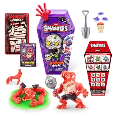 Imagen de Smashers Horror House de ZURU, Juguete Interactivo, Coleccionable para niños y Adolescentes (30 cm), (Dinosaur)