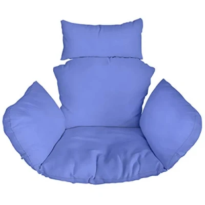 Imagen de Ferocity Cojín de Silla Hamaca XXL, Colgante Huevo Cojines, Columpio Respaldo con Almohada para la Cabeza, Cjín Impermeable, Patio Jardín, Azul [114]