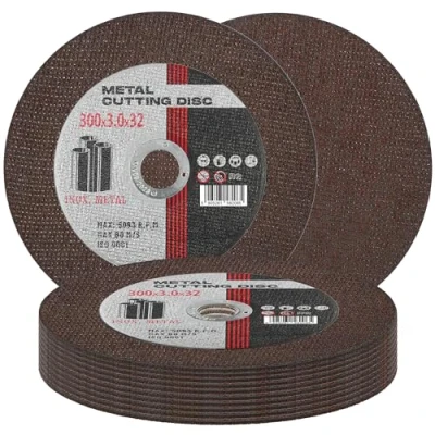 Imagen de 10x Disco de Corte Metal 300 mm x 32 3,0 Acero Metálico INOX Hierro Chapa Discos Amoladora Angular Herramientas Eléctricas