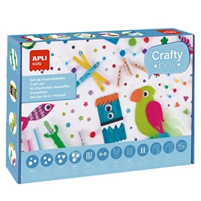 Imagen de APLI Kids 19258 CRAFTY BOX, Set de materiales variados para manualidades infantiles
