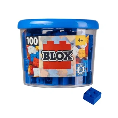 Imagen de Simba 104114112 Blox Bloques de construcción (100 piezas), color azul , color/modelo surtido