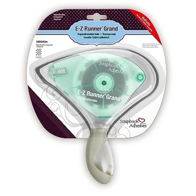 Imagen de Scrapbook Adhesives By 3L E Z Runner Grand Dots Refillable Repositionable, Tereftalato de Polietileno, Clear, 42M