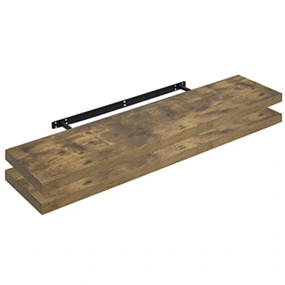 Imagen de WOLTU Estanteria Pared, Estante Flotante, Juego de 2 Pared Madera MDF, para salón, Cocina, Pasillo RG9315hov