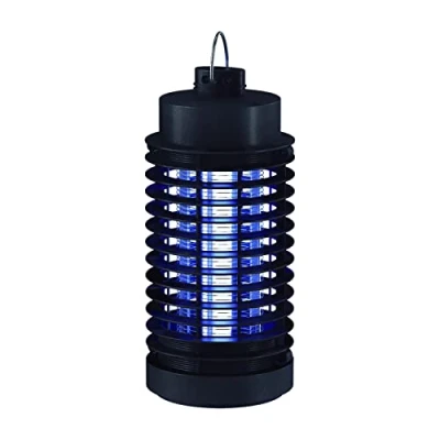 Imagen de SIMON Mata Moscas y Mosquitos Eléctrico, Lámpara Antimosquitos para Interior, Electrónico, Ilumina Insectos Voladores, Cobertura de 20m², Luz LED Fluorescente 4W, Color Negro