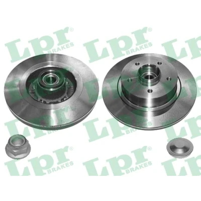 Imagen de LPR R1038PCA Disco de freno 270 10 5 macizo con juego cojinetes rueda, anillo sensor ABS accesorios RENAULT: MEGANE 2 Stufenheck,