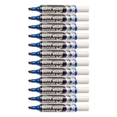 Imagen de Pentel Maxiflo Borrado en Seco Punta Plana Rotulador Azul