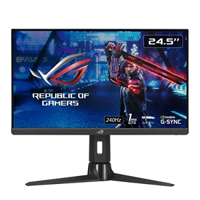 Imagen de Asus ROG Strix XG259CM Monitor Gaming (24,5 Pulgadas, 2560x1080, 240 Hz, 1ms (GTG), Fast IPS, Extreme Low Motion Blur Sync, USB de Tipo C, 120% sRGB, G Soporte KVM y Rosca para trípode)
