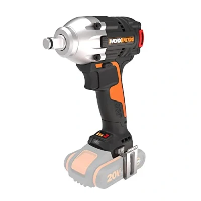 Imagen de WORX Atornillador de Impacto Brushless 20V PowerShare WX272.9 sin batería, ni cargador Potente motor escobillas 3 velocidades variables Luz LED