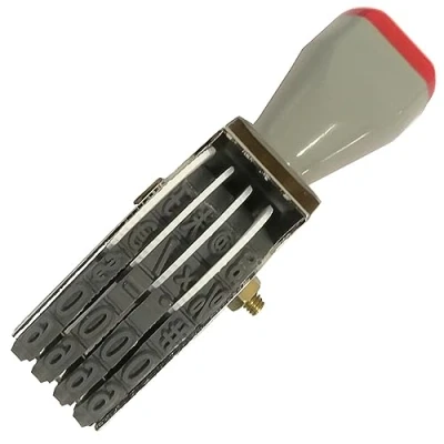 Imagen de WANLIAN Sellos de oficina 4 dígitos Sello numeración Ajustable,Sello Números goma 7 mm,Tamaño impresión x 18 mm negro