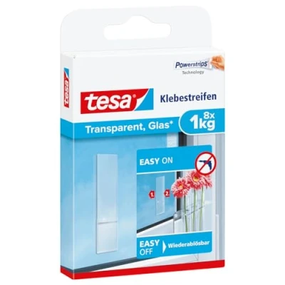 Imagen de tesa 77733 00000 00 Tiras Adhesivas, 1 kg, Set de 8 Piezas