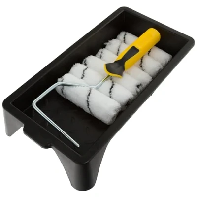 Imagen de Coral 43400 Easy Coater Kit de mini rodillo pintura con cubiertas microfibra para emulsión 4 pulgadas 8 piezas