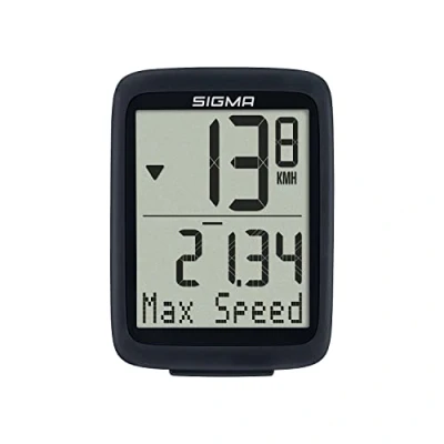 Imagen de SIGMA SPORT BC 10.0 WR Ciclocomputador con cable y numerosas funciones, fácil de usar botones grandes una pantalla clara, tamaño único