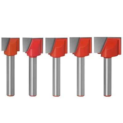 Imagen de WSOOX 5 Pcs 6mm Vástago Herramienta para Trabajar la Madera Fresa De Corte, Punta Carburo Limpieza Inferior Bit Router