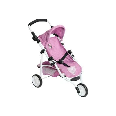 Imagen de Bayer Chic 2000 Cochecito de muñecas Lola, joggy, muñecas, Vaqueros Rosa, 612 62