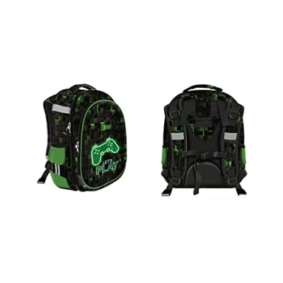 Imagen de ST.RIGHT Dark Game HB01 Mochila escolar, Black