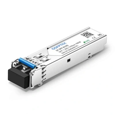 Imagen de QSFPTEK Gigabit SFP Módulo 1310nm 10km DDM Monomodo LC Mini GBIC 1000BASE L/LH Transceiver para Arista 1G LX
