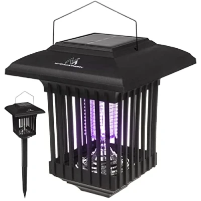Imagen de Maclean MCE448 2in1 Decorative Solar LED Lamp with UV light Insect Trap Killer Mosquito 2 Operation Modes IP44 Outdoor