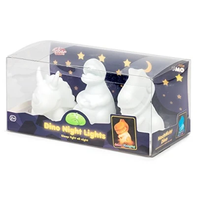 Imagen de Tobar Dinosaurio Juego de 3 lámparas led noche (cambio color), diseño dinosauri