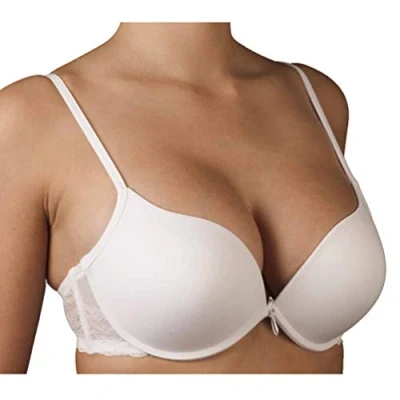Imagen de Selene Judith Sujetador con Push up, Opaco, Blanco (Blanco), 90 (Tamaño del Fabricante:B.90) para Mujer