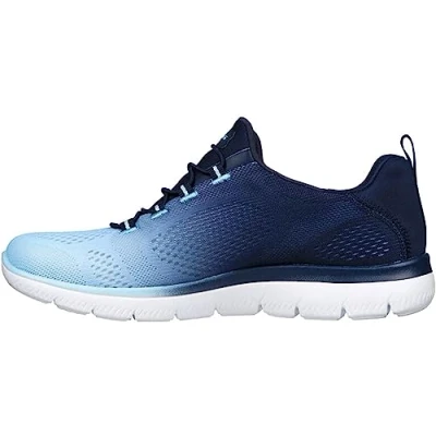 Imagen de Skechers 149536 NVY, Zapatillas Hombre, Marineblau/Hellblauer Netzbesatz, 35.5 EU