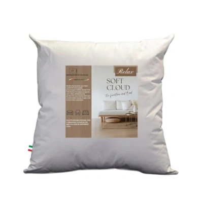 Imagen de GM Soft Cloud Cojín sofá 80x80 Decorativo Interior 1 Pieza Funda 100% algodón Fresco hipoalergénico y Transpirable Made in Italy para Cama