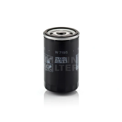 Imagen de MANN FILTER W 719/5 Filtro de aceite 3/4 16 UNF con válvula bloqueo retorno enroscable VOLKSWAGEN: Passat B3/B4 Berlina, Polo II Coupé