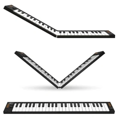 Imagen de Carry on FC 49 Teclado Controlador USB Midi/Midi Over Bluetooth Construido con Arpegiador, Pad X/Y, Incluye Cubase LE OEM y IOS DAW Music Software