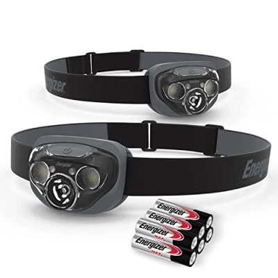 Imagen de Energizer Linterna frontal con visión HD Plus, pack de 2