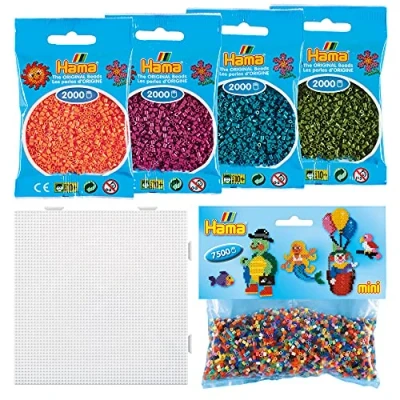 Imagen de Hama Surtido mini &quot;Basic&quot; Perlas para planchar Tamaño ø 2,5 mm Ref. S245