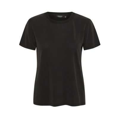 Imagen de Soaked in Luxury Slcolumbine Crewneck SS Camiseta básica, Mujer, Talla: XXL, Black