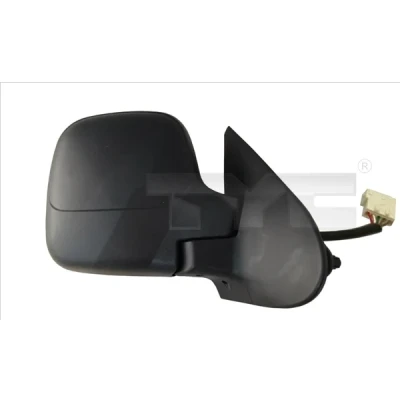 Imagen de espejo retrovisor Tyc 305 0010 izquierda negro convexo, calefactable, para ajuste elect. PEUGEOT: Partner I Combispace, Furgón