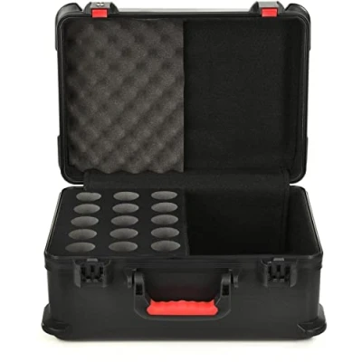 Imagen de Gator Cases TSA ATA Series Estuche de polietileno moldeado con espuma para hasta 15 micrófonos cable (GTSA MIC15)
