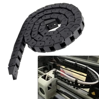 Imagen de Cadena de Arrastre, Arrastre Nylon Negro, Cable Portador, Aplicar para Herramientas CNC Impresora 3D(Negro)
