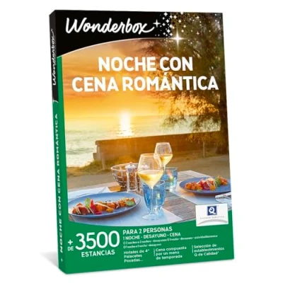 Imagen de WONDERBOX Caja Regalo Noche con Cena ROMÁNTICA 3.600 hoteles en España y Europa