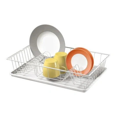 Imagen de Metaltex ESCURREPLATOS con Bandeja &#039;GERMATEX&#039;, Blanco, Estandar