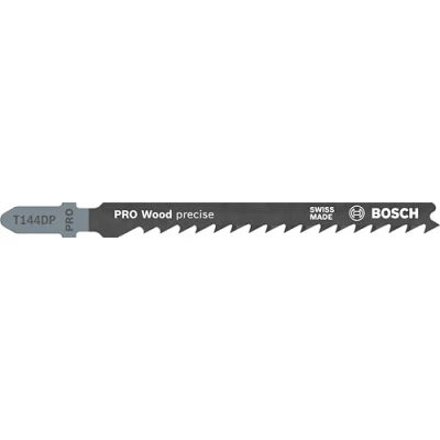 Imagen de Bosch Professional 3 x Hojas de Sierra calar T 144 DP Precision for Wood (para Madera blanda, corte recto, accesorios calar)