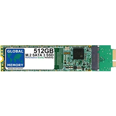 Imagen de GLOBAL MEMORY Unidad de estado sólido (SSD) M.2 NGFF SATA 3 512 GB para MacBook Air (2010 2011)