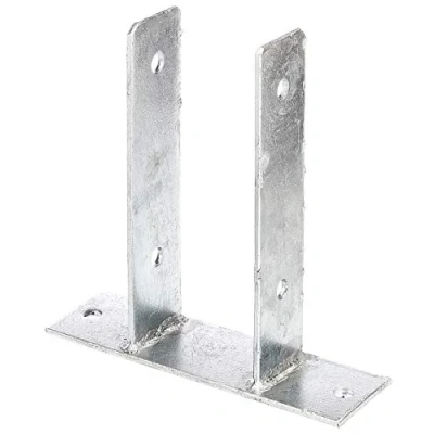 Imagen de Alberts 212780 Anclaje Para postes en forma de U, atornillar, Galvanizado caliente, Anchura apertura 81 mm
