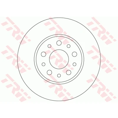 Imagen de TRW DF6228 Disco de freno 251 10 5 98 macizo barnizado FIAT: 500L