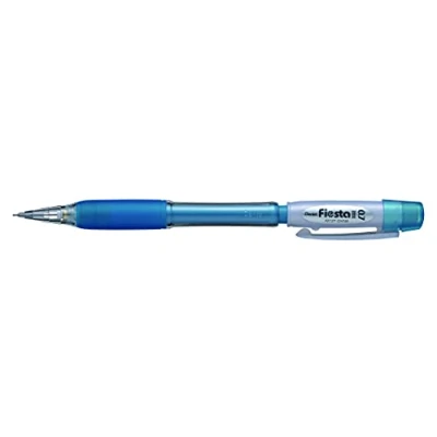 Imagen de Pentel Fiesta II AX127W Portaminas (0,7 mm, 12 unidades), color azul y blanco