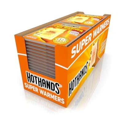 Imagen de HotHands Calentadores para Cuerpo y Manos activados por Aire Natural sin Olor de Larga duración hasta 18 Horas Calor 40 Individuales
