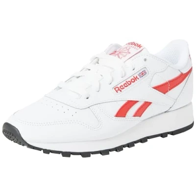 Imagen de Reebok Classic Leather, Zapatillas Unisex adulto, Multicolor Ftwr White Vector Red Core Black, 50 EU