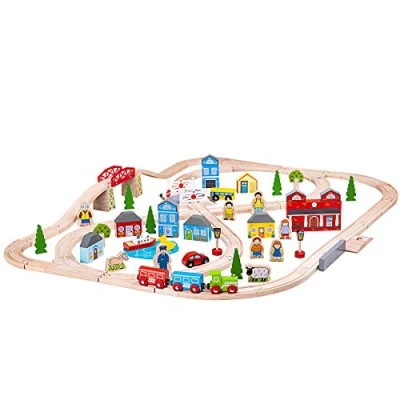 Imagen de Bigjigs Rail Juego de ferrocarril Urbano y Rural