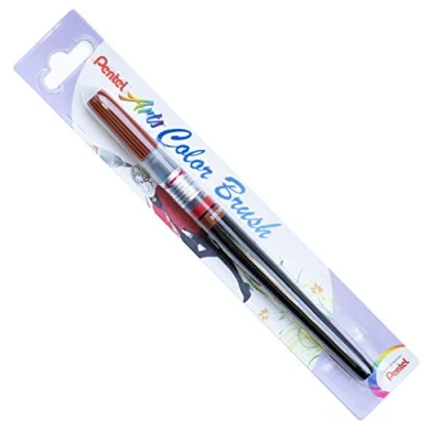 Imagen de Pentel color Brush Pincel recargable, marrón